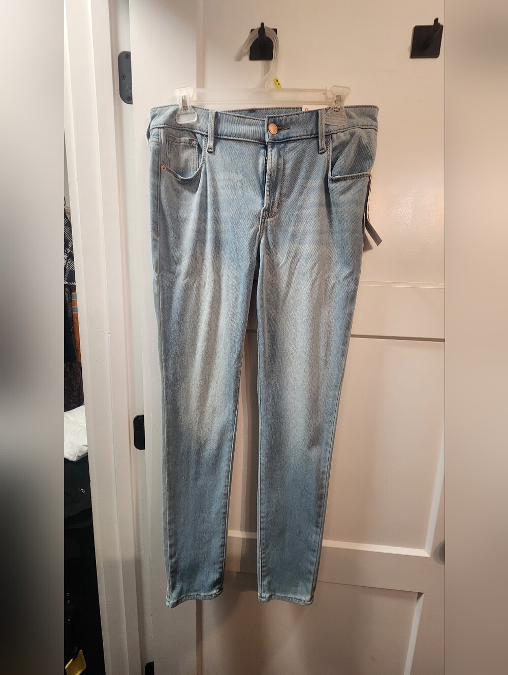 Light Blue Women's Slim Straight Jeans